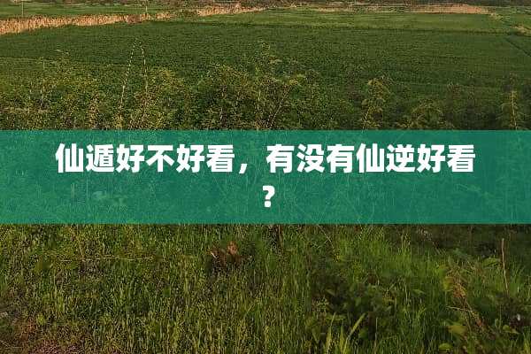 仙遁好不好看，有没有仙逆好看？