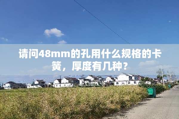 请问48mm的孔用什么规格的卡簧，厚度有几种？