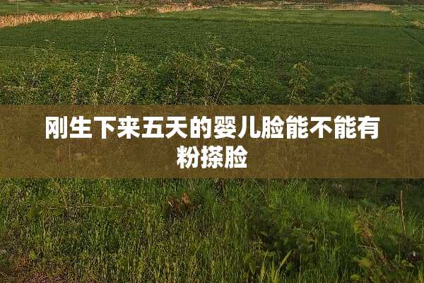 刚生下来五天的婴儿脸能不能有粉搽脸