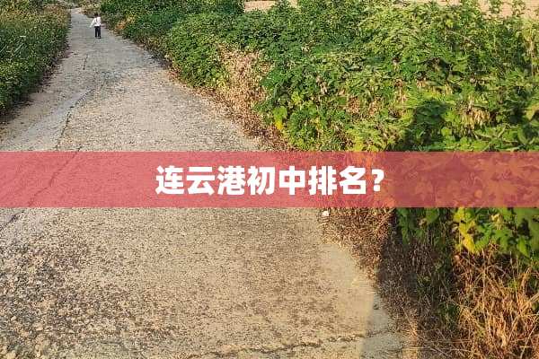 连云港初中排名？