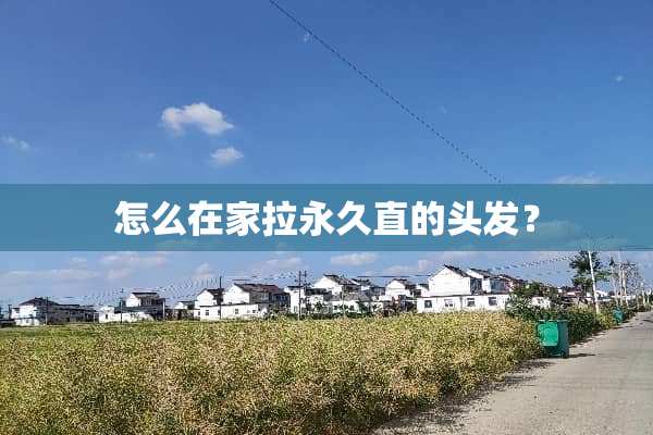 怎么在家拉永久直的头发？