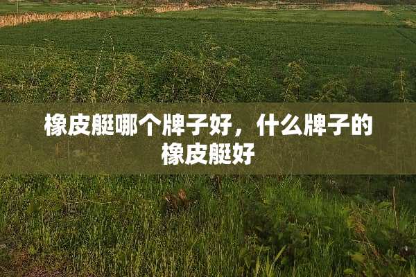 橡皮艇哪个牌子好，什么牌子的橡皮艇好
