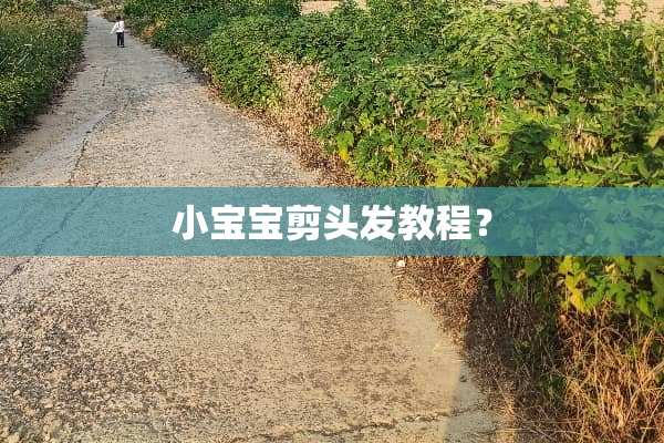 小宝宝剪头发教程？