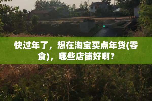 快过年了，想在淘宝买点年货(零食)，哪些店铺好啊？
