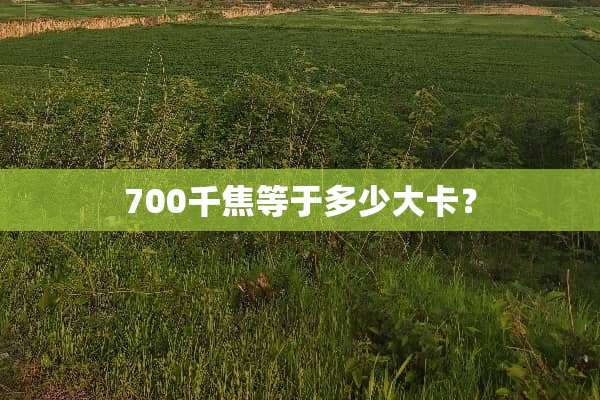 700千焦等于多少大卡？