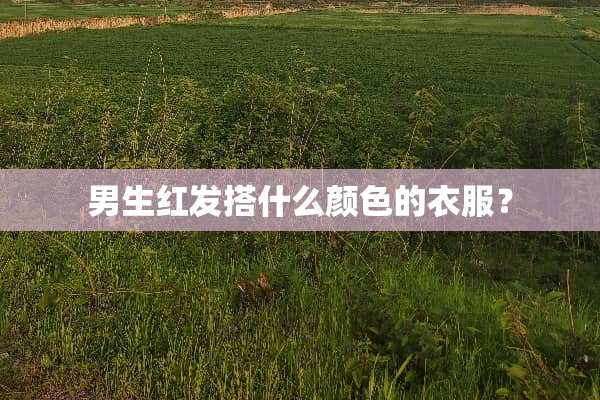 男生红发搭什么颜色的衣服？