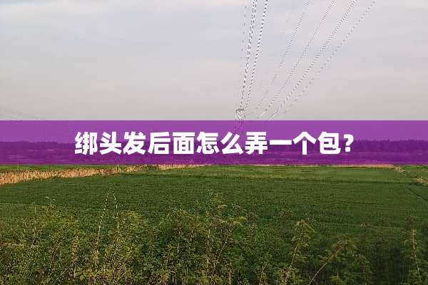 绑头发后面怎么弄一个包？