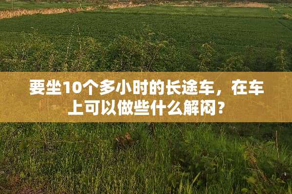要坐10个多小时的长途车，在车上可以做些什么解闷？