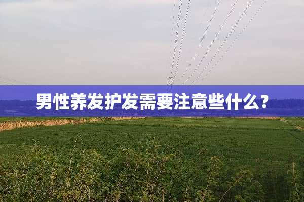 男性养发护发需要注意些什么？
