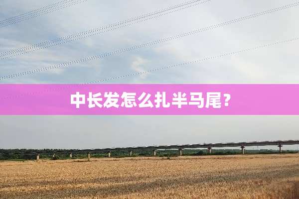中长发怎么扎半马尾？