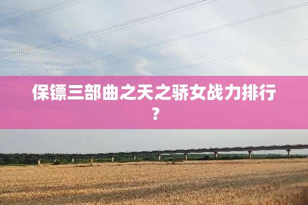 保镖三部曲之天之骄女战力排行？