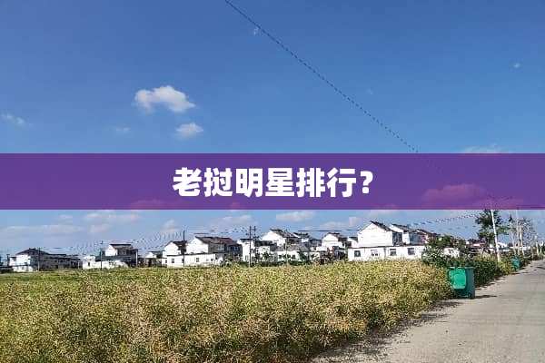 老挝明星排行？