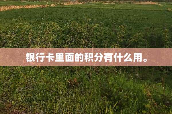 ***里面的积分有什么用。