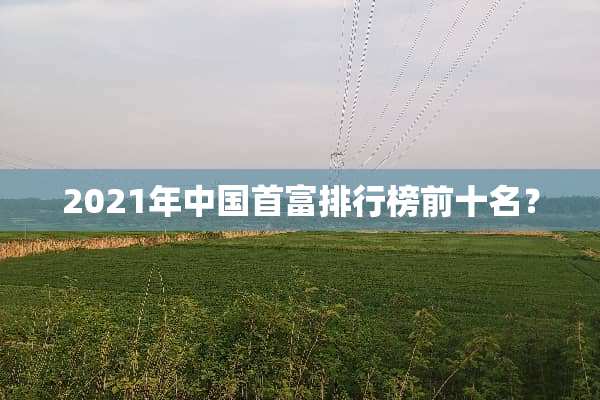 2021年中国首富排行榜前十名？