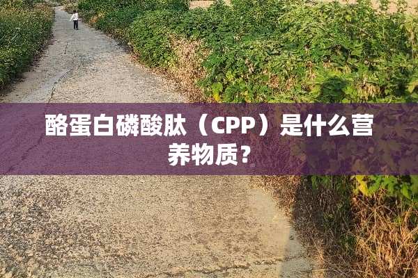 酪蛋白磷酸肽（CPP）是什么营养物质？