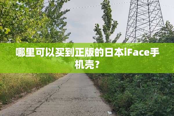 哪里可以买到正版的日本iFace手机壳？