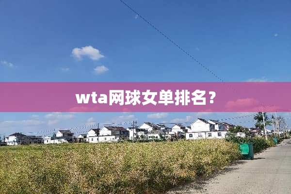 wta网球女单排名？