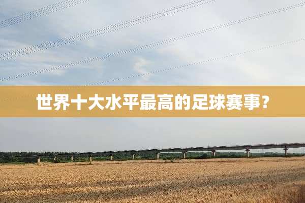世界十大水平最高的**赛事？