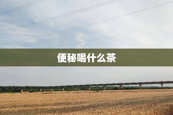 便秘喝什么茶