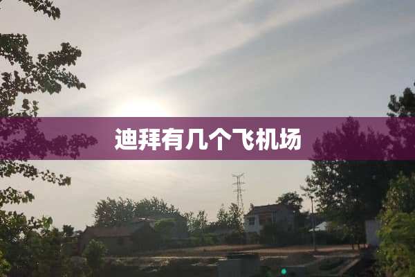 迪拜有几个飞机场