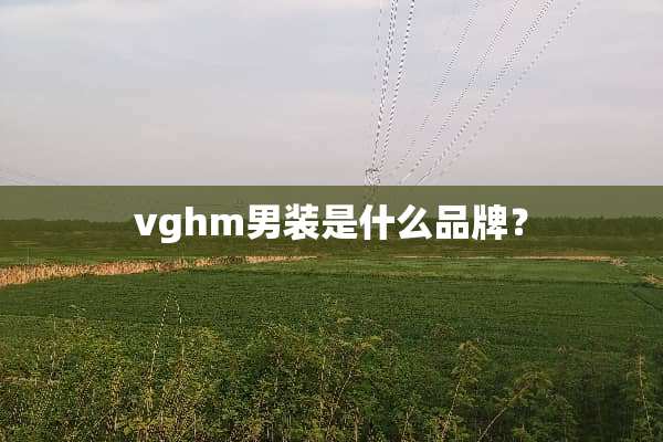 vghm男装是什么品牌？