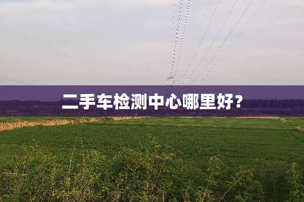 二手车检测中心哪里好？