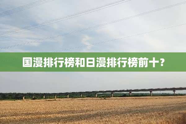 国漫排行榜和日漫排行榜前十？