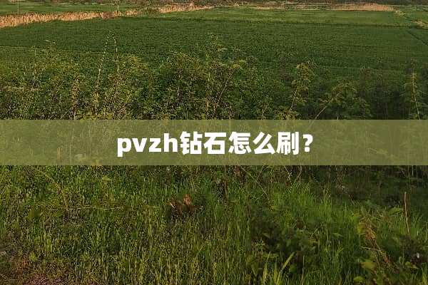 pvzh钻石怎么刷？