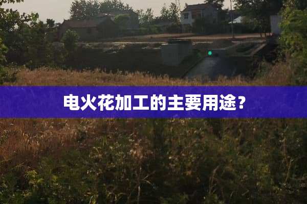 电火花加工的主要用途？