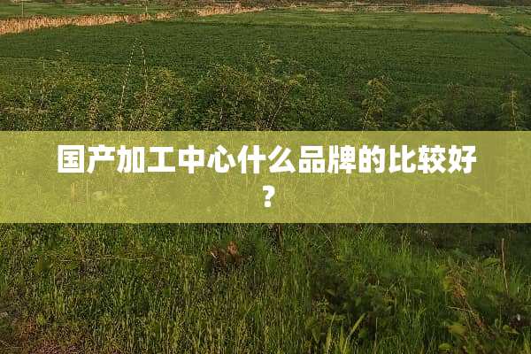 国产加工中心什么品牌的比较好？