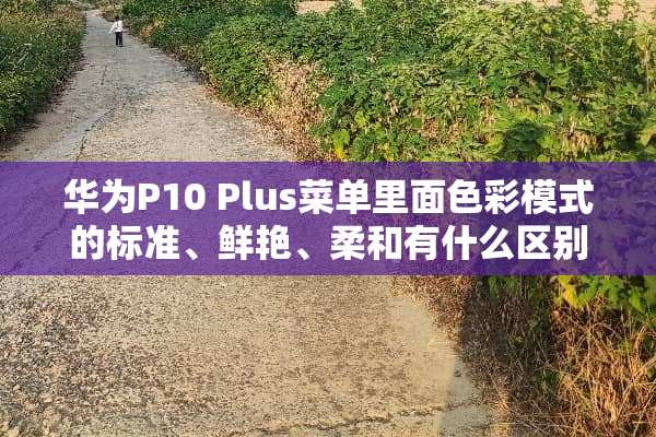 华为P10 Plus菜单里面色彩模式的标准、鲜艳、柔和有什么区别