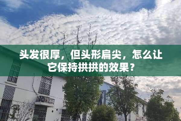 头发很厚，但头形扁尖，怎么让它保持拱拱的效果？