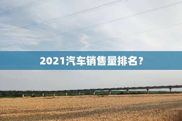 2021汽车销售量排名？