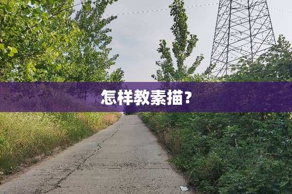 怎样教素描？