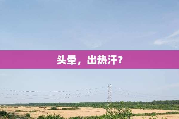 头晕，出热汗？