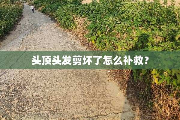 头顶头发剪坏了怎么补救？