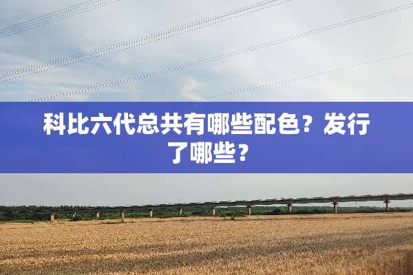 科比六代总共有哪些配色？发行了哪些？