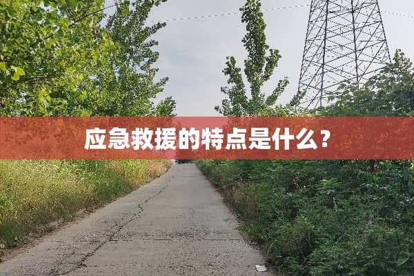 应急救援的特点是什么？