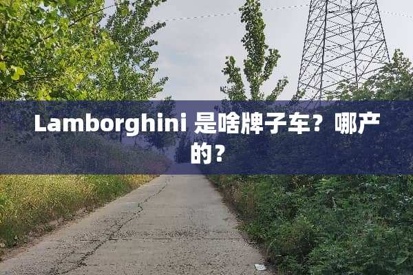 Lamborghini 是啥牌子车？哪产的？