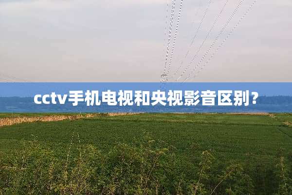 cctv手机电视和央视影音区别？