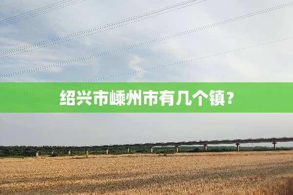 绍兴市嵊州市有几个镇？