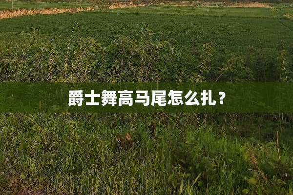 爵士舞高马尾怎么扎？