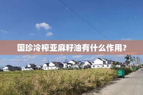 国珍冷榨亚麻籽油有什么作用？