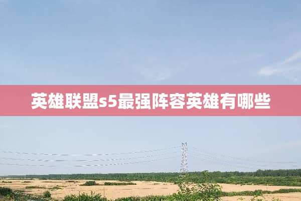 英雄联盟s5最强阵容英雄有哪些