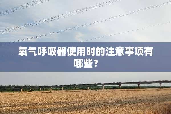 氧气呼吸器使用时的注意事项有哪些？