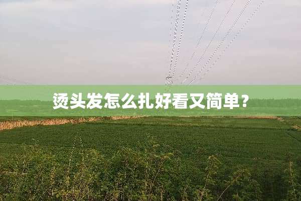 烫头发怎么扎好看又简单？