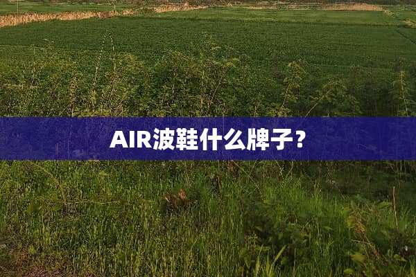 AIR波鞋什么牌子？