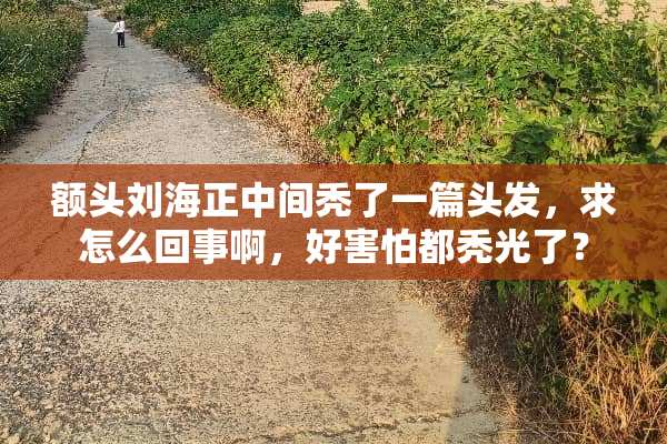 额头刘海正中间秃了一篇头发，求怎么回事啊，好害怕都秃光了？