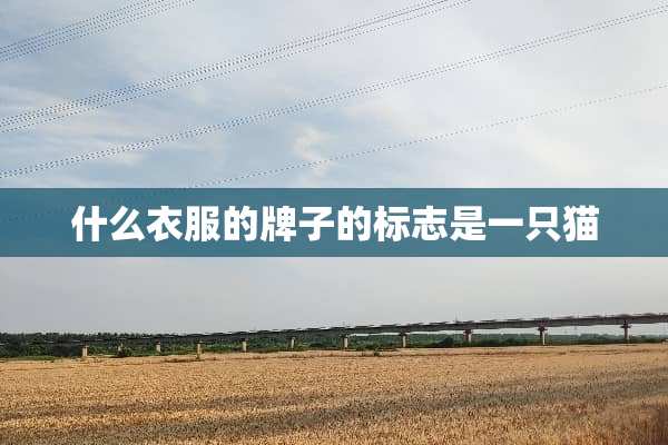 什么衣服的牌子的标志是一只猫