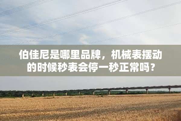 伯佳尼是哪里品牌，机械表摆动的时候秒表会停一秒正常吗？